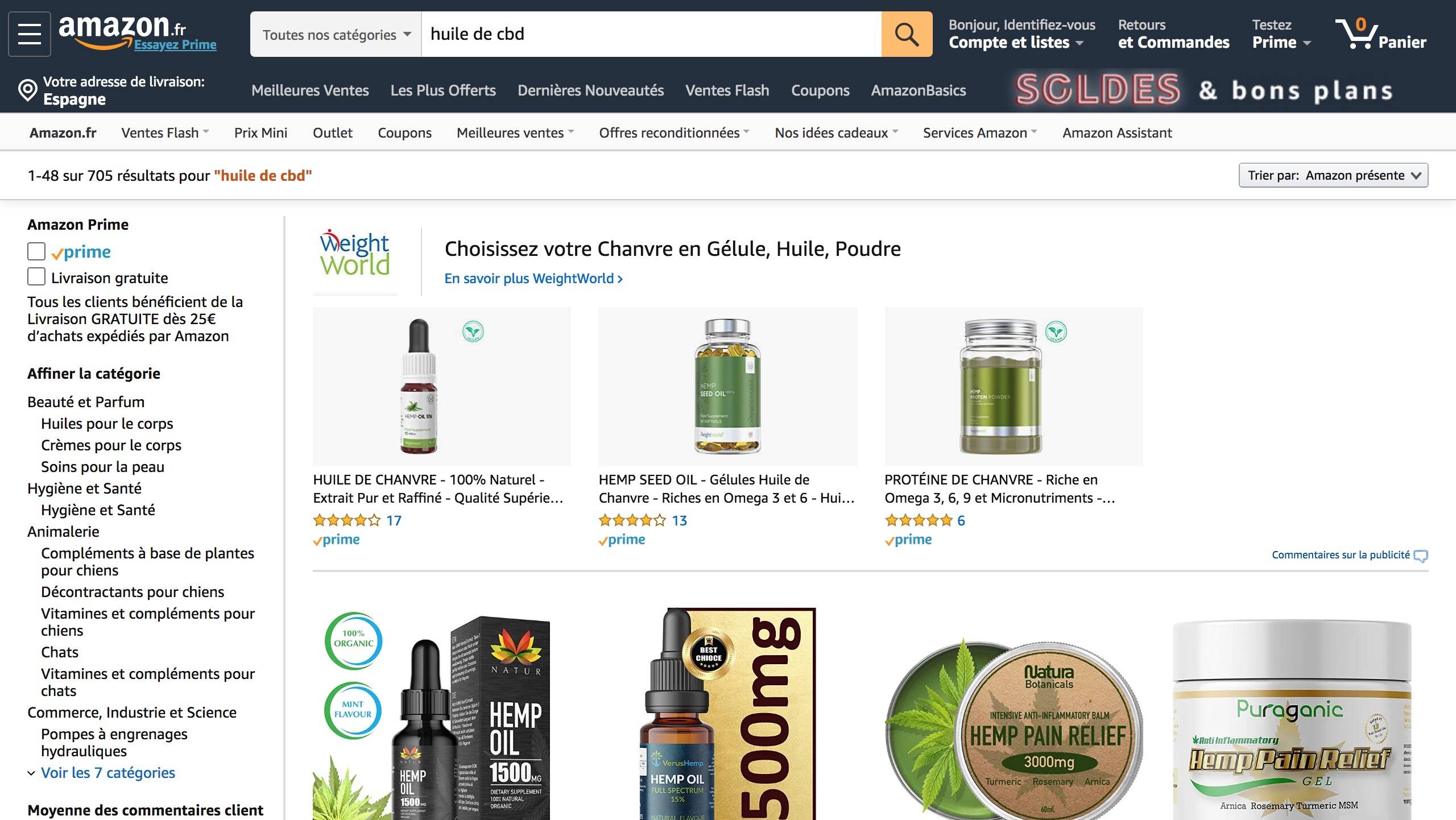 huile de cbd amazon